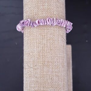 Handcrafted purple freshwater pearl beaded bracelet